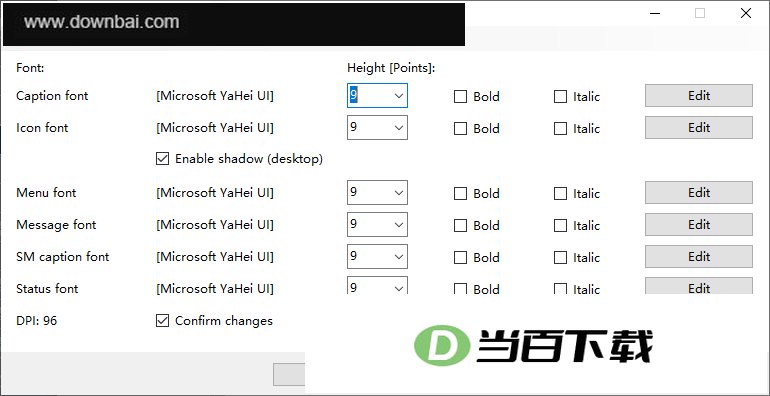 Alternate Font Sizer 软件截图