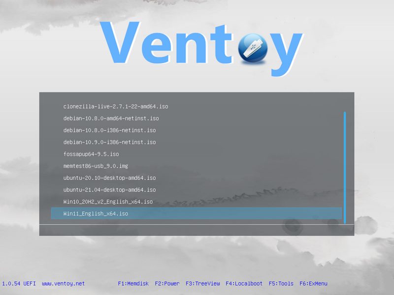 Ventoy 软件截图