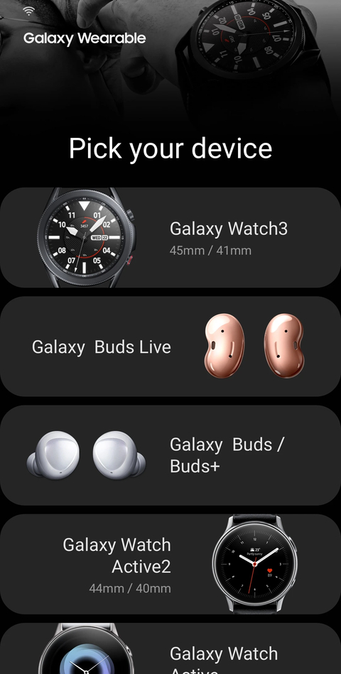 �������ܴ���App�°�(Galaxy Wearable)��ͼ2