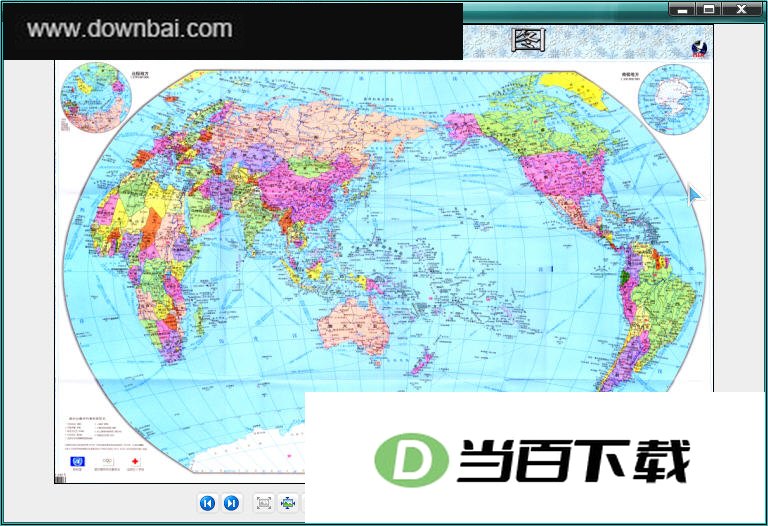 世界地图(4千8百万像素8323x5793dpi) 软件界面截图