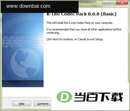 全能解码器 K-Lite Codec Pack Basic 软件界面截图