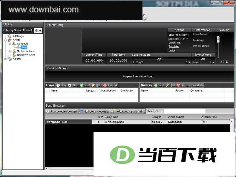 音乐播放大师(MPfm) 软件界面截图