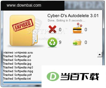 清除垃圾文件(Cyber-Ds Autodelete) 软件界面截图