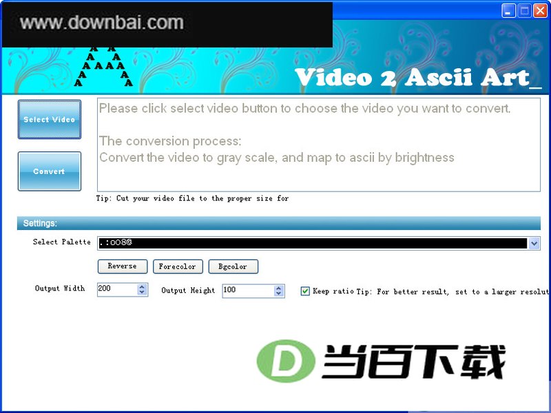 ��ƵתASCII(Video 2 Ascii Art) ���������ͼ