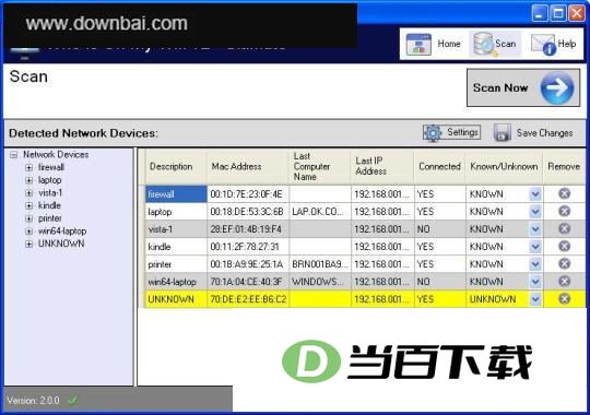 无线网络安全查看工具(Whos On My WiFi ) 界面截图