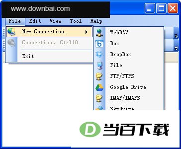 网盘本地管理大师(CarotDAV) 软件界面截图