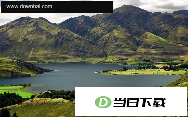 高原湖泊时钟屏保(Highland Lakes Free Screensaver) 软件界面截图