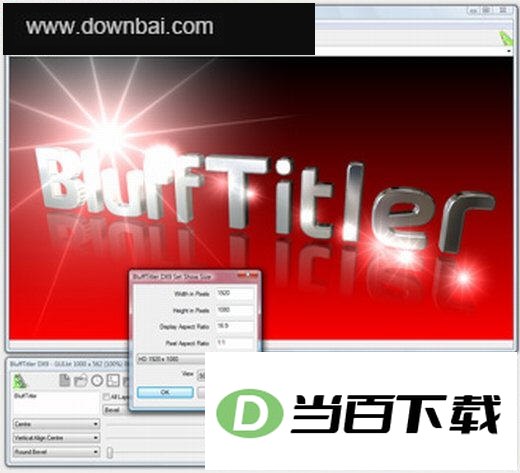 3D文本动画制作工具(Outerspace Software BluffTitler DX9 iTV) 软件界面截图