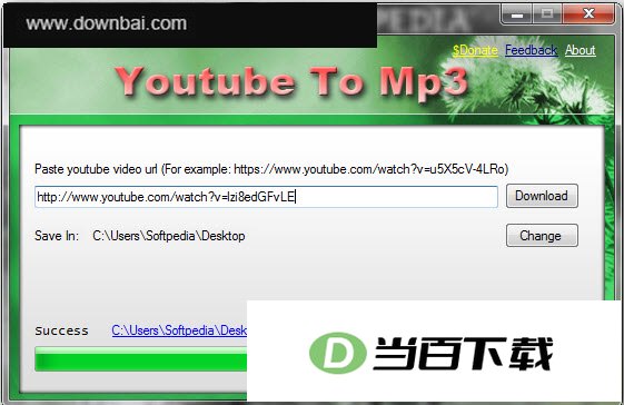 Youtube To Mp3(视频转音乐) 软件界面截图