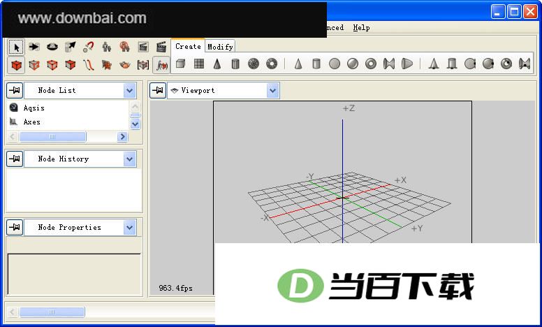 三维软件 K-3D 界面截图