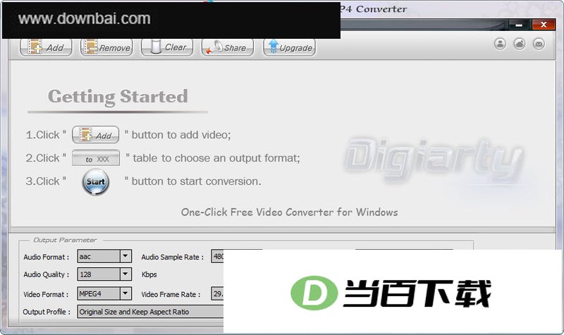 WMV转MP4(WinX Free WMV to MP4 Converter) 软件界面截图