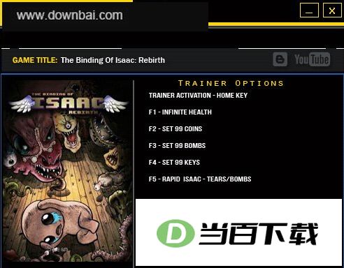 以撒的结合重生修改器 v1.4 Lingon版 界面截图