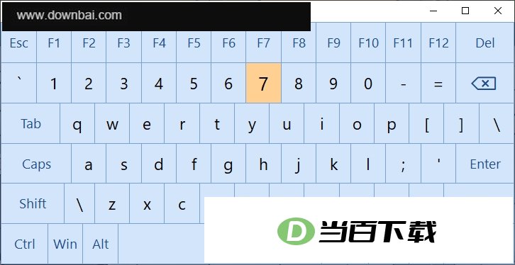 Free Virtual Keyboard(虚拟键盘) 软件截图