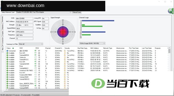 wirelessmon官方版(无线信号测试软件) 软件界面截图